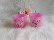 Glas Windlicht Rosa Magnolien vers. Motive vorhanden - Rheinbach