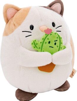 Nici Kuscheltier mymochi, Katze Angy, 27 cm, mit Kaktus