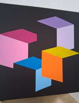 Farbenfrohe Acryl Gemälde "Geometrische Abstraktion" - Sulz (Neckar)