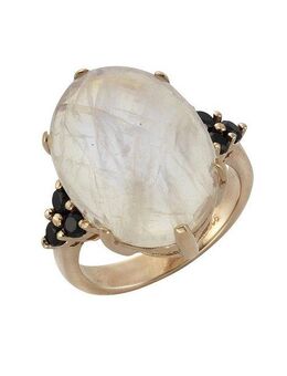 Zeeme Fingerring 925/- Sterling Silber Mondstein und Spinell