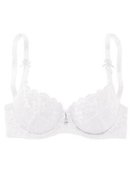 LASCANA Bügel-BH mit transparenter Stickerei-Spitze, Dessous
