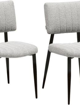 OMG Design Esszimmerstuhl Dirk (Set, 2 St), moderner Boucle Bezug, bequem gepolstert