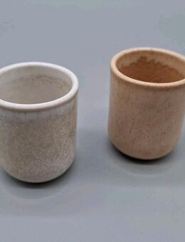 MOTEL A MIIO 2 Becher klein beige/weiß ca. 200ml 6cm hoch 5cm breit - Essen