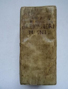 Curtius Rufus, Quintus. Historiae Alexandri Magni. Lipsiae 1722, Latein - Königsbach-Stein