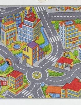HANSE Home Kinderteppich Smart City, rechteckig, Höhe: 0,65 mm, Kurzflor, Kinderteppich, Rutschfest, Spielteppich, Kinderzimmer