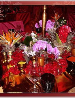 Verleih von edle Tischdekorationen, Centerpiece Arrangements, Buffetdeko, für Ihre Events, Galas, Hochzeiten,... - Oldisleben
