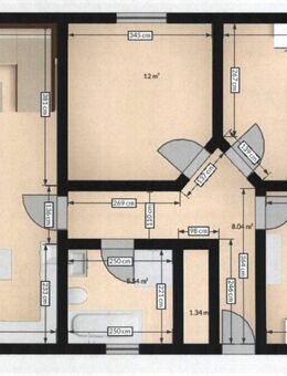 Freundliche 4-Zimmer-Wohnung mit Einbauküche und eigenem kleinen Garten - Freigericht