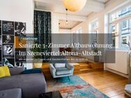 Sanierte 3-Zimmer Hochparterre Altbauwohnung mit Terrasse und über 3,50m Deckenhöhe-Altona-Altstadt - Hamburg