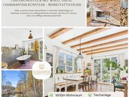 Idyllisches Anwesen auf 2 ha mit eigenem Wald, Teich, charmantem Künstler - Werkstattatelier - Rudolstadt