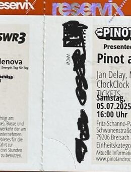 2 Karten für Jan Delay am 5.7.2025 bei Pinot and Rock - Pliezhausen