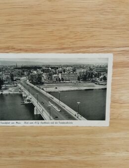 Ansichtskarte-Ak-364--Frankfurt am Main. Blick auf die Friedensbrücke.1952 - Nörvenich