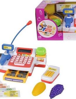 SIMBA Spielkasse Supermarktkasse mit Scanner