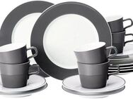 Seltmann Weiden Kaffeeservice Geschirr-Set, Service No Limits Moments (18-tlg), 6 Personen, Porzellan, mit harmonischem Linien, Made in Germany, 18 Teile, für 6 Personen