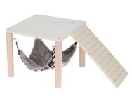 TIAKI Plattform mit Hängematte - L 28 x B 28 x H 23 cm