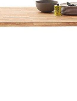 MCA living Esstisch Zeballos, TOPSELLER! (1-St., Holztisch, OTTOs Choice), U-Gestell aus pulverbeschichtetem Metall, Platte aus Zerreiche