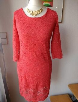 NEU * 60er Jahre Style * Blumen * Blüten * Flower- Power * Lace- Spitzen * Abend * Cocktail * DESIGNER * Bodycon * Etui- Kleid ''Made in France'' Gr. 36- 38/ S * kardinal * tomaten- rot * - Riedlingen Zentrum