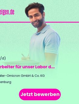 Mitarbeiter (m/w/d) für unser Labor der Qualitätssicherung (in Vollzeit) - Dillenburg