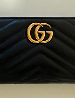 Gucci GG Marmont Zip-Around Wallet Schwarz – Original, Neu - Dortmund