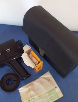 Classic Super 8 Kamera, Tasche, Revue, Objektiv 1.7/15mm Optik, ca. 60er J., second hand - Ober-Ramstadt