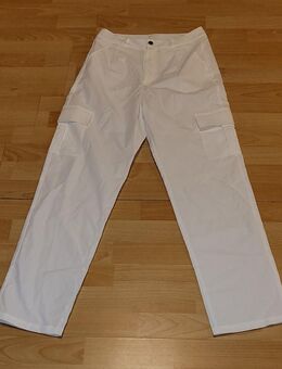 Modische leichte Weiße Damen Sommer Hose - Uchte