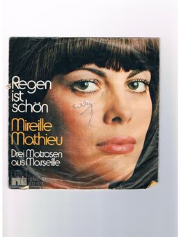Mireille Mathieu-Regen ist schön-Drei Matrosen aus Marseille-Vinyl-SL,1973 - Linnich