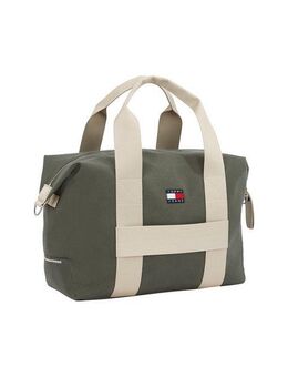 Tommy Jeans Weekender TJM RETRO COOL DUFFLE, Unisex Umhängetasche, Henkeltasche, Schultertasche mit Kontrastbesatz