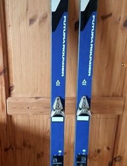 1 Paar alte Skier Fischer Salomon zum Benutzen oder als Dekoration - Niederfischbach