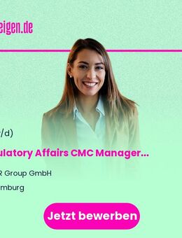 Regulatory Affairs CMC Manager / Zulassungsmanager / Manager Regulatory Operations (m/w/d) - Hamburg