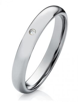 Damenring Wolframring W735D mit Zirkonia - Aholming