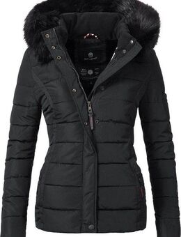 Navahoo Steppjacke Miamor hochwertige Winterjacke m. voluminöser Kunstpelz-Kapuze