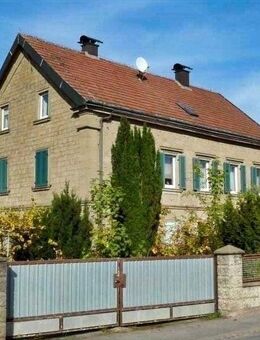 Charmantes, vielseitig nutzbares Anwesen mit Nebengebäuden, Garagen und Garten, ca. 600m² Wohn- u. Nutzfl., Grund 1.161m²! - Sand (Main)