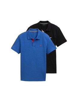 TOM TAILOR Poloshirt (Packung, 2-tlg) im Doppelpack