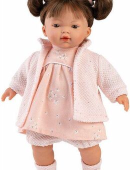Llorens Stehpuppe Vera, brünett rosa, 33cm, Made in Europe