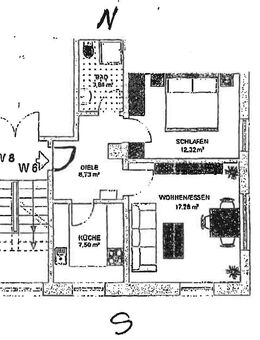 Schöne 2 Zimmer-Wohnung im Großraum 88361 Altshausen / Kreis Ravensburg - PKW erforderlich! - Unterwaldhausen