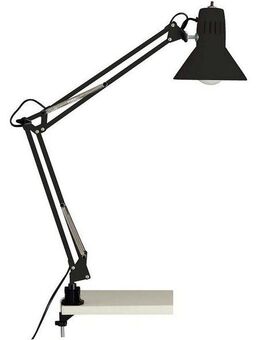 Brilliant Tischleuchte HOBBY, ohne Leuchtmittel, 70cm Höhe, E27 max. 40W, schwenkbar, Metall, Druckschalter