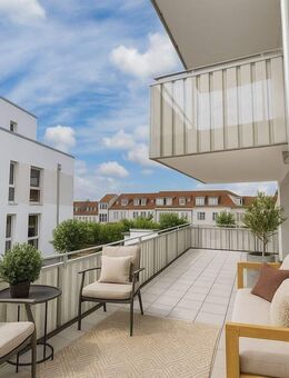 Zentrale 3-Zimmer-Neubauwohnung mit umlaufenden Balkon und Stellplatz! - Winnenden