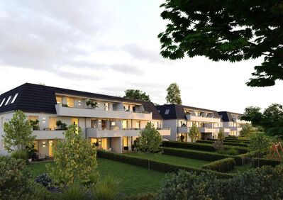 Die Mini - Penthouse - Wohnung mit ca. 20 m² Dachterrasse und freien Blick in den Schlosspark