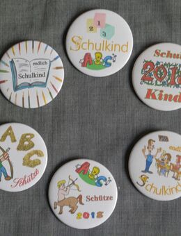 Ansteck-Buttons Ø 59 mm Schulanfang Schüler Einschulung - Osterode (Harz)