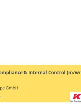 Manager Compliance & Internal Control (m/f/d) - Aschheim