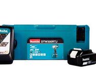 Makita Akku-Schlagschrauber DTW300RTJ, 3200 U/min, 330 Nm, (Set, 5-tlg), mit Ladegerät, 2 Akkus und Transportkoffer