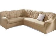 DOMO collection Ecksofa Papenburg B/T/H: 242/190/84 cm L-Form, wahlweise mit Bettfunktion, Langer Schenkel links oder rechts
