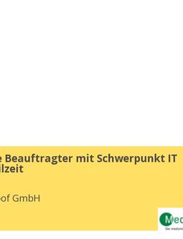 Compliance Beauftragter mit Schwerpunkt IT (m/w/d) Teilzeit - Köln