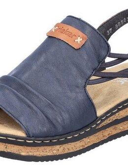 Rieker Keilsandalette, Sommerschuh, Sandale, Keilabsatz, mit Stretchbänder