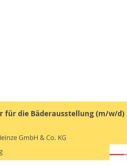 Fachberater für die Bäderausstellung (m/w/d) - Straubing