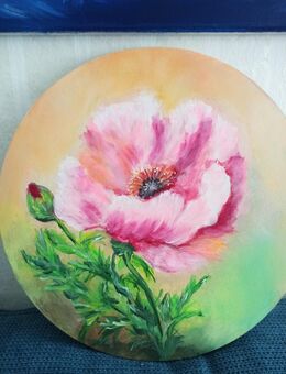 Acryl Leinwand ""Mohn - Celle