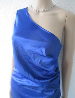 NEU * Edel * schimmernd * Cocktail * Abend * Ausgeh * Ball * Seiden- Satin * One Shoulder * Bodycon * Mini- KLEID "VERO MODA" Gr. 36- 38/ S * royal- königs- blau * - Riedlingen