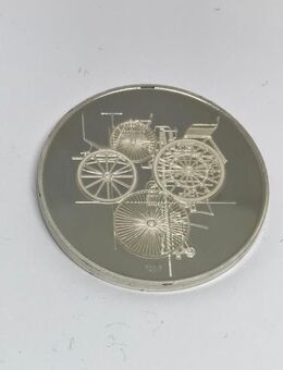 2 Medaillen Daimler Benz 1886-1986, 100 Jahre Motorisierung 25 Gramm Silber 1000/1000 Feinsilber - Mannheim