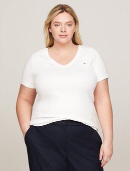 Tommy Hilfiger Curve V-Shirt CRV NEW SLIM CODY V-NECK SS in großen Größen