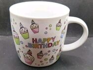 Heim - Happy Birthday Tasse Geburtstag Kaffeetasse Becher Kaffee-Becher 9x9cm - Essen