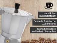 Krüger Espressokocher Italiano, 0,45l Kaffeekanne, traditionell italienisch, aus Aluminium, mit Silikon-Dichtungsring